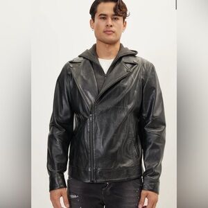 Ron Tomson Black Leather Jacket